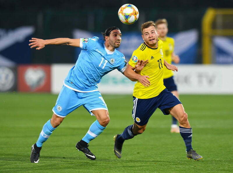 Scotland's last outing was against San Marino