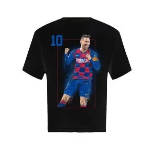 Lionel Messi Ladies T-shirt Black