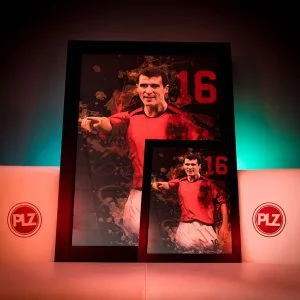 Roy Keane Football Poster
