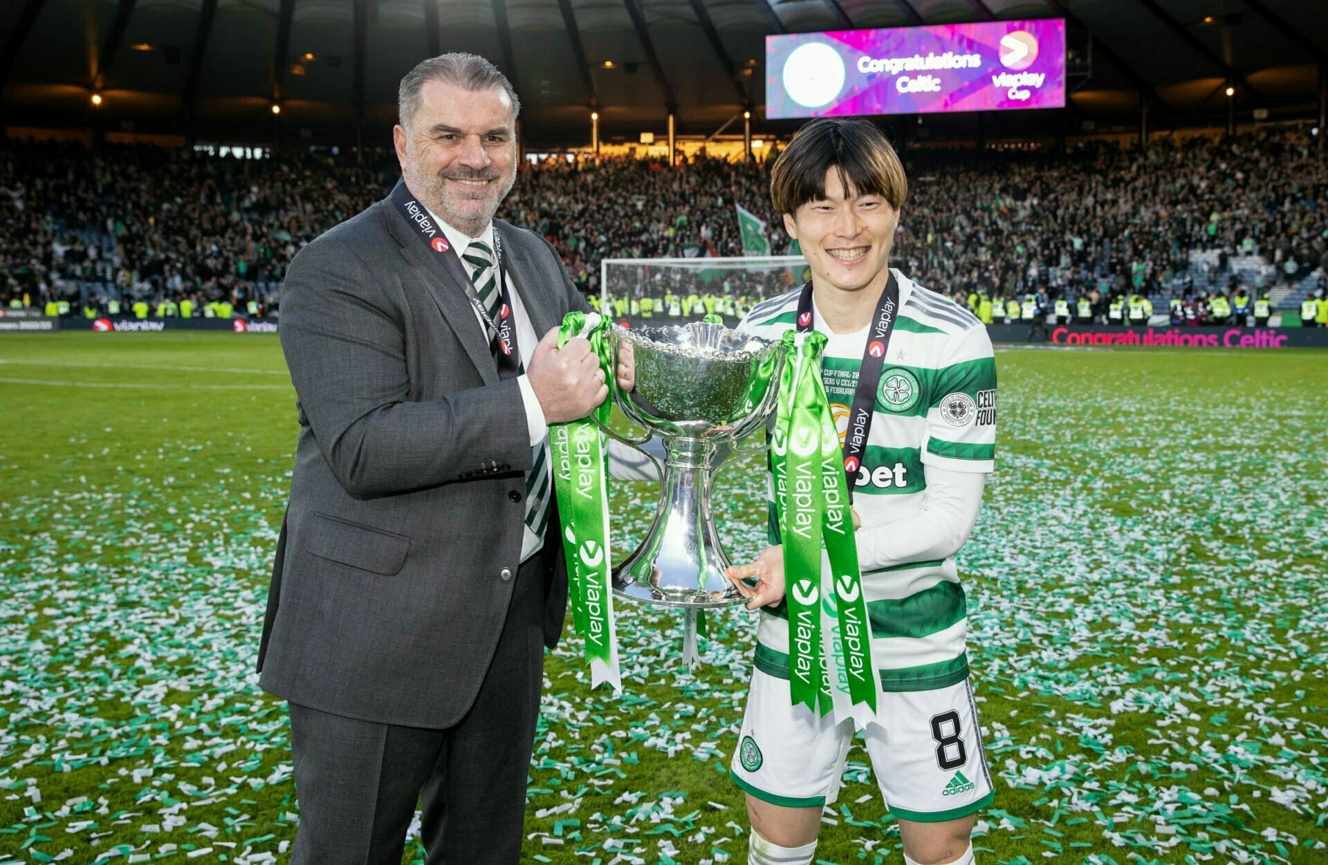 Kyogo double seals Viaplay Cup victory for Celtic