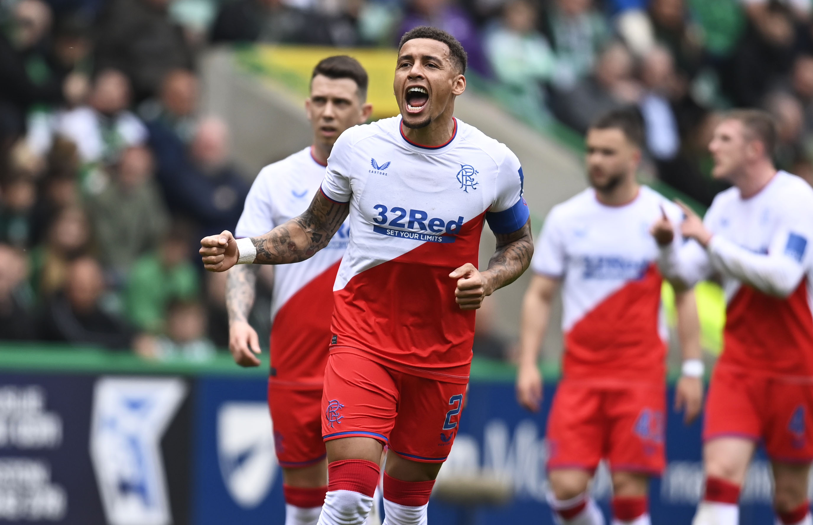 Rangers ease to Hibs win as Tavernier scores on 400th game