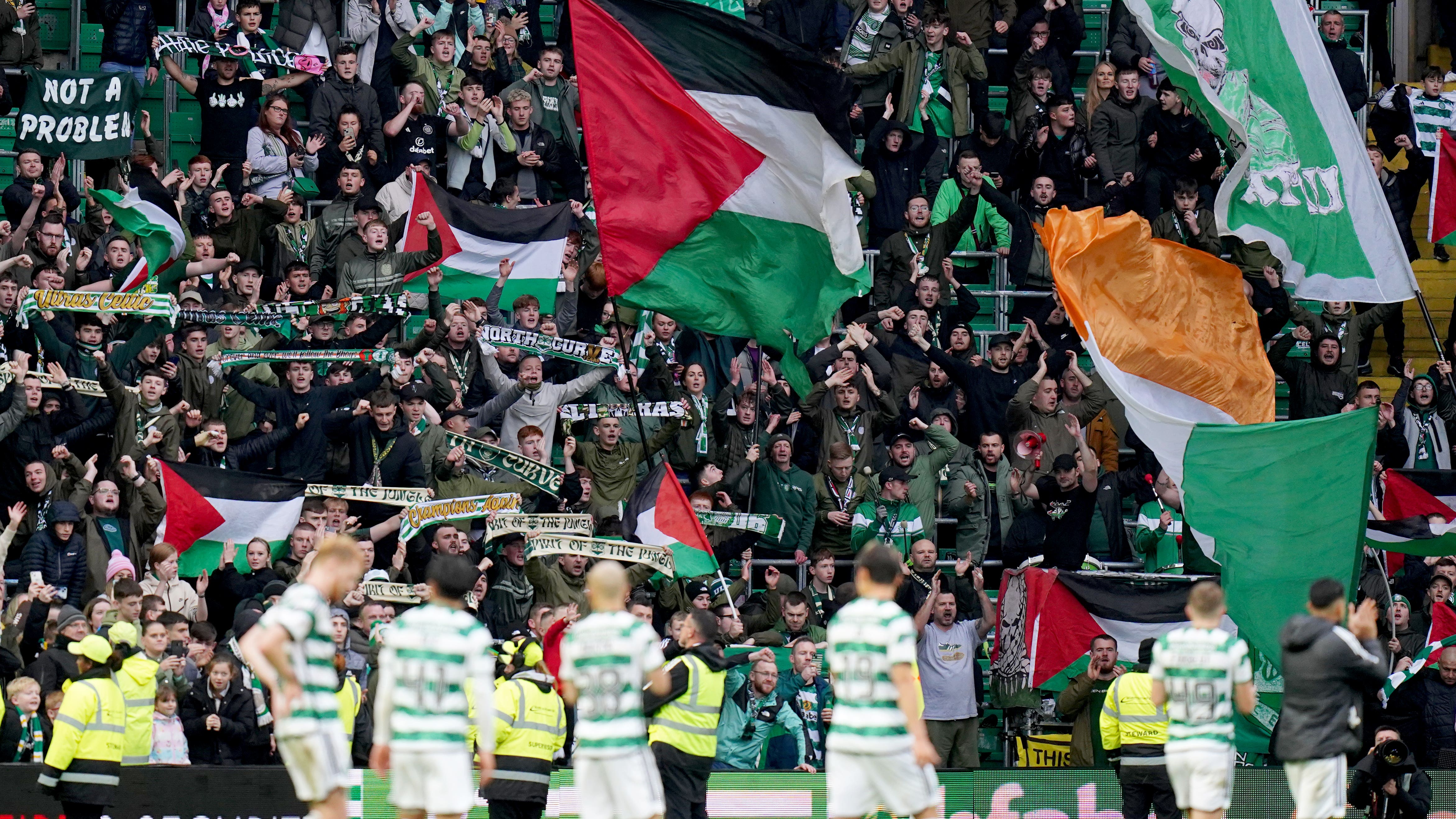 Fans group vow to defy Celtic board and ‘raise Palestine flag on European stage’