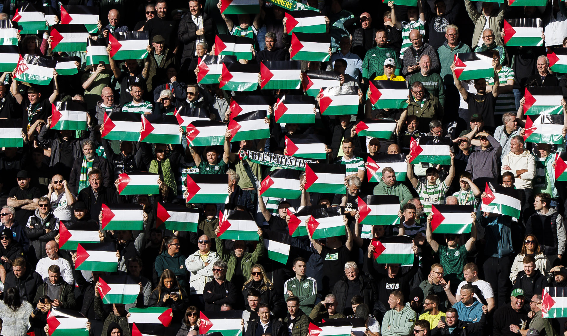 Celtic hit with three UEFA fines after Palestinian flag display at Atletico Madrid game