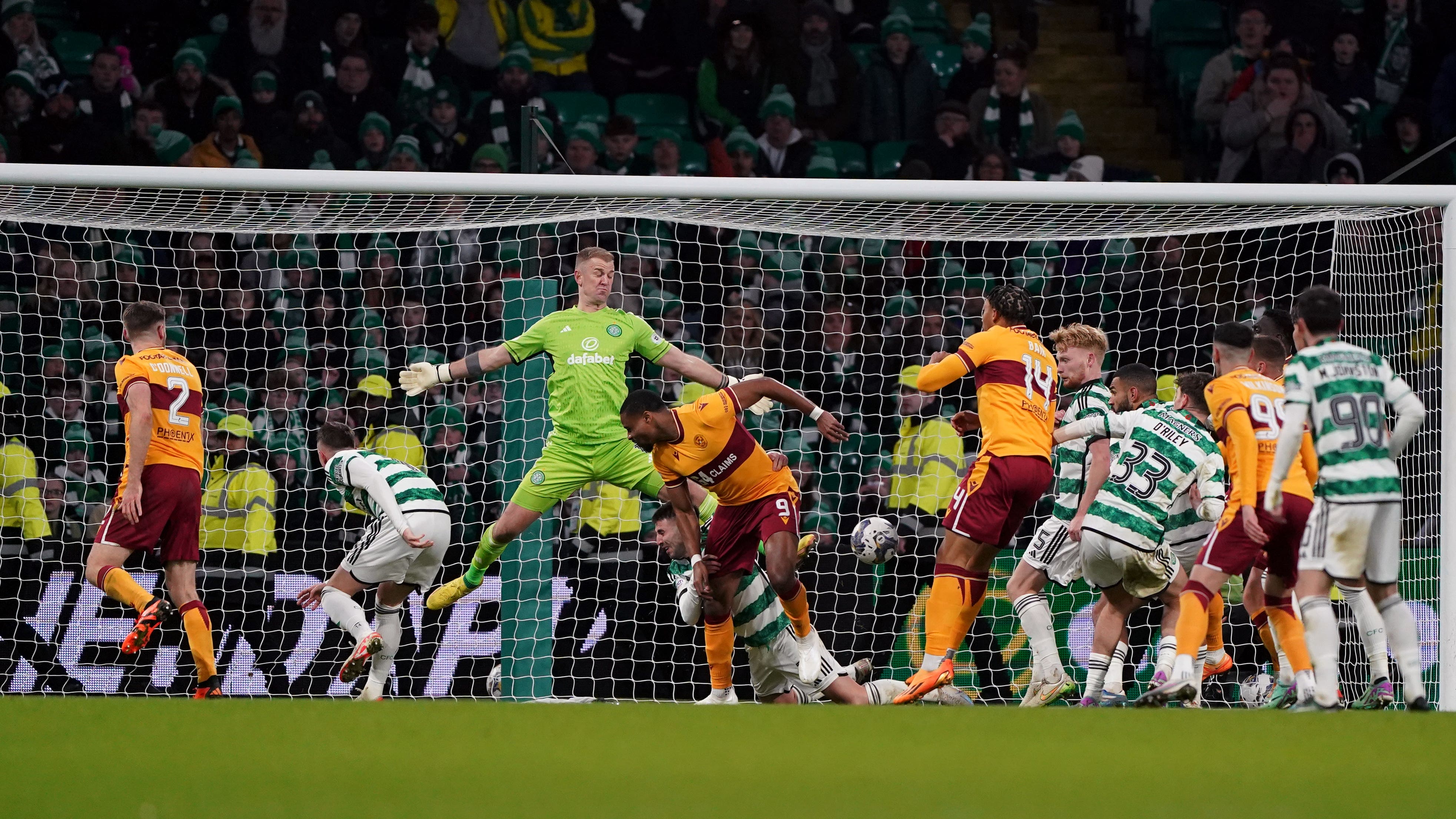 Jonathan Obika’s last-gasp equaliser earns Motherwell point at Celtic