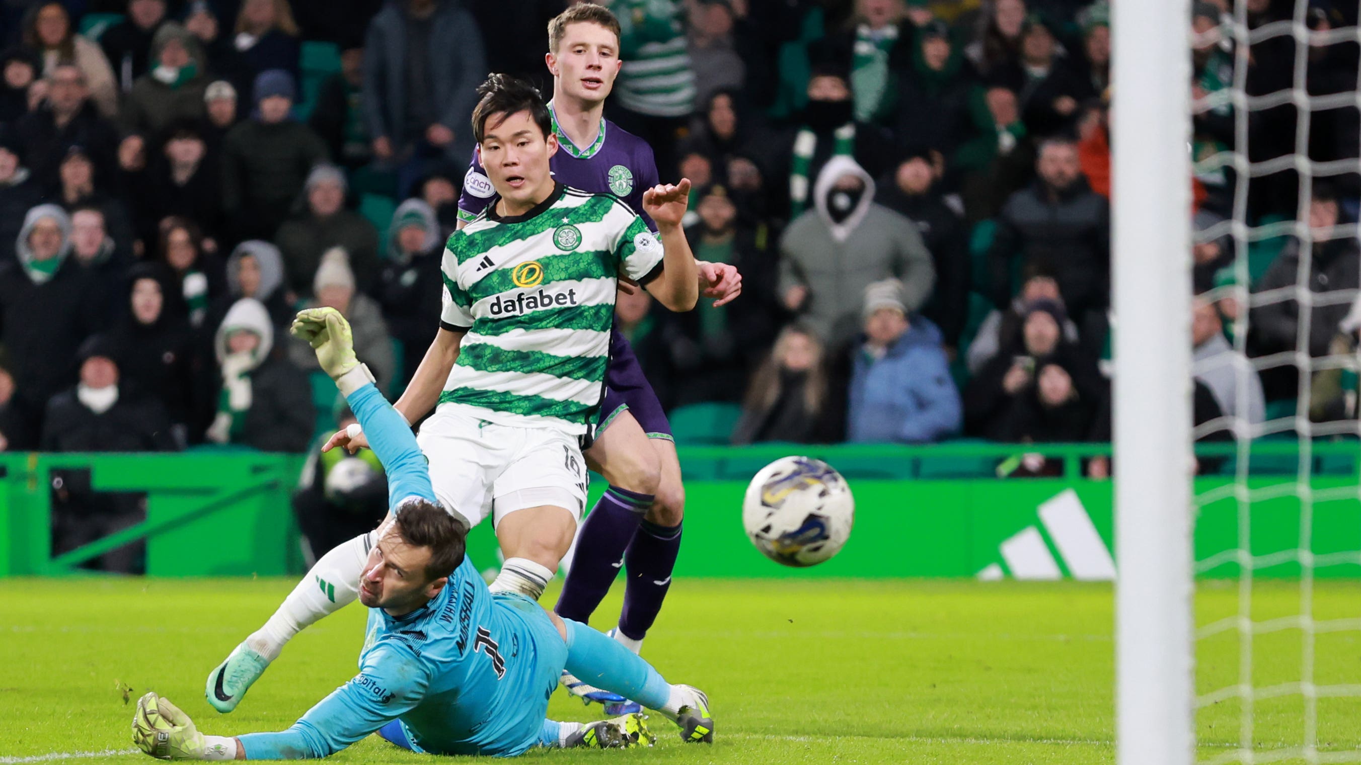 Oh Hyeon-gyu pleased to grasp opportunity on rare Celtic start with Hibs brace