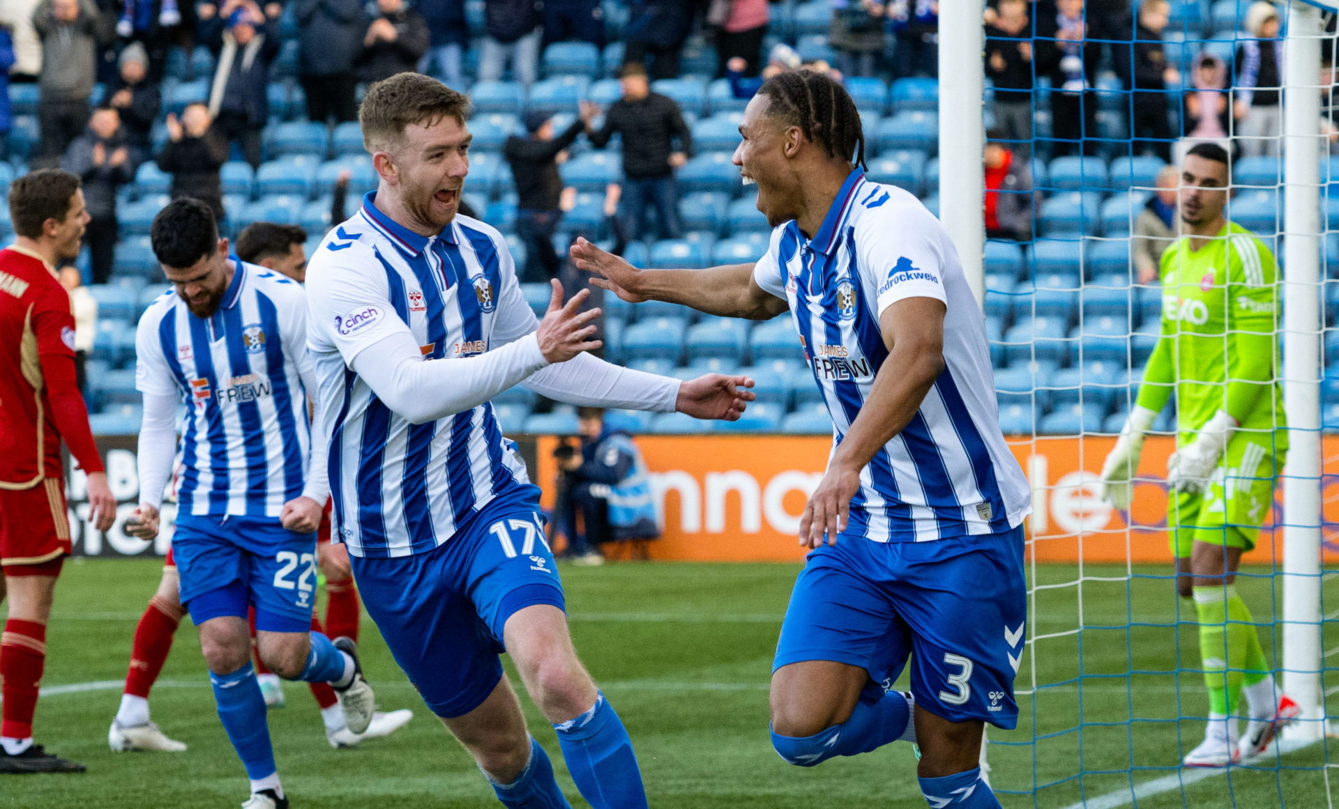 Warnock fails to win again as Killie cruise to 2-0 victory over Aberdeen