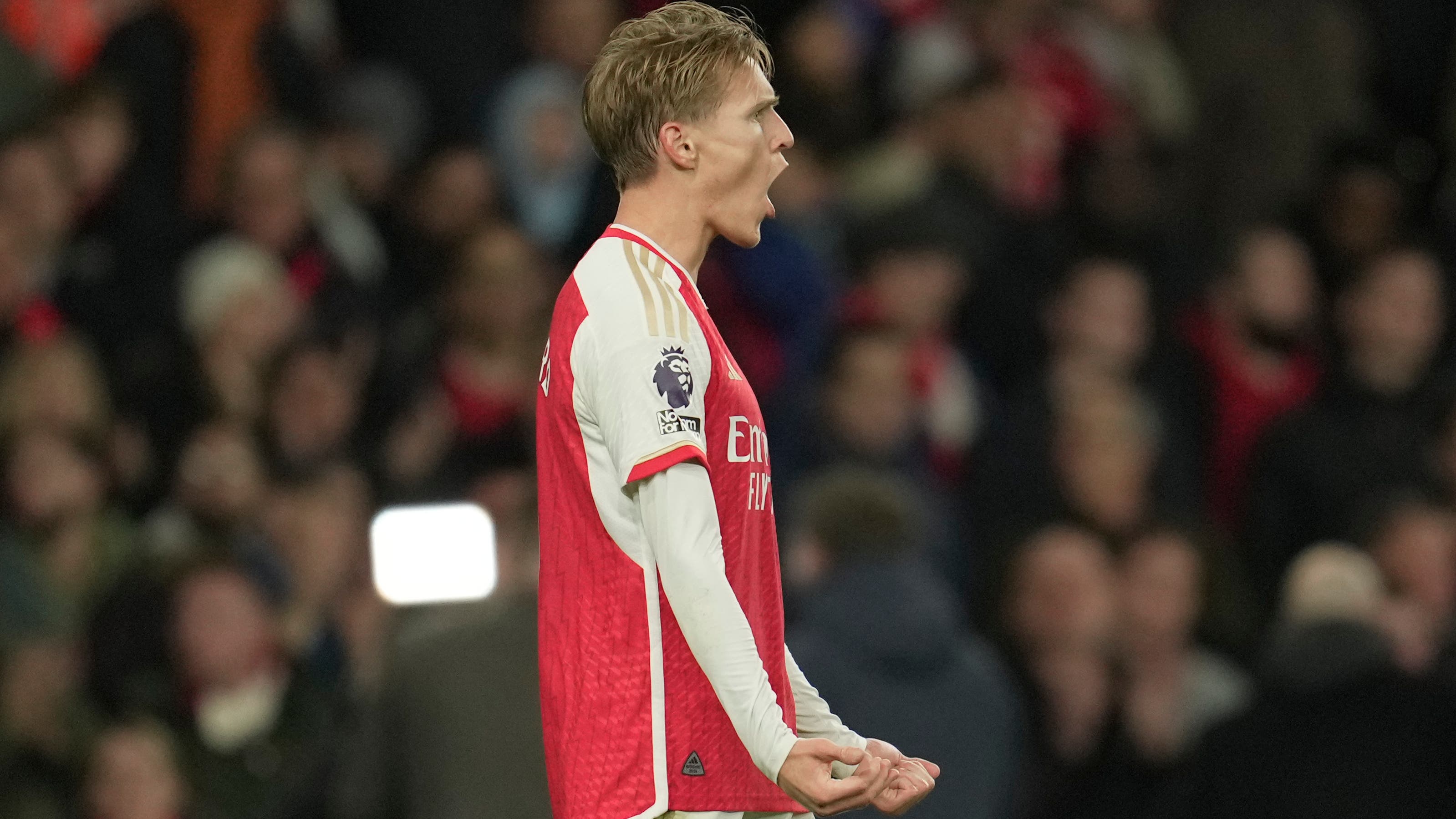 Martin Odegaard snaps back at critics after celebrating win with cameraman