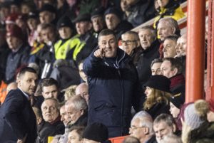 15/02/17 LADBROKES PREMIERSHIP
ABERDEEN v MOTHERWELL 
PITTODRIE - ABERDEEN
Motherwell manager Mark McGhee is sent to the stand