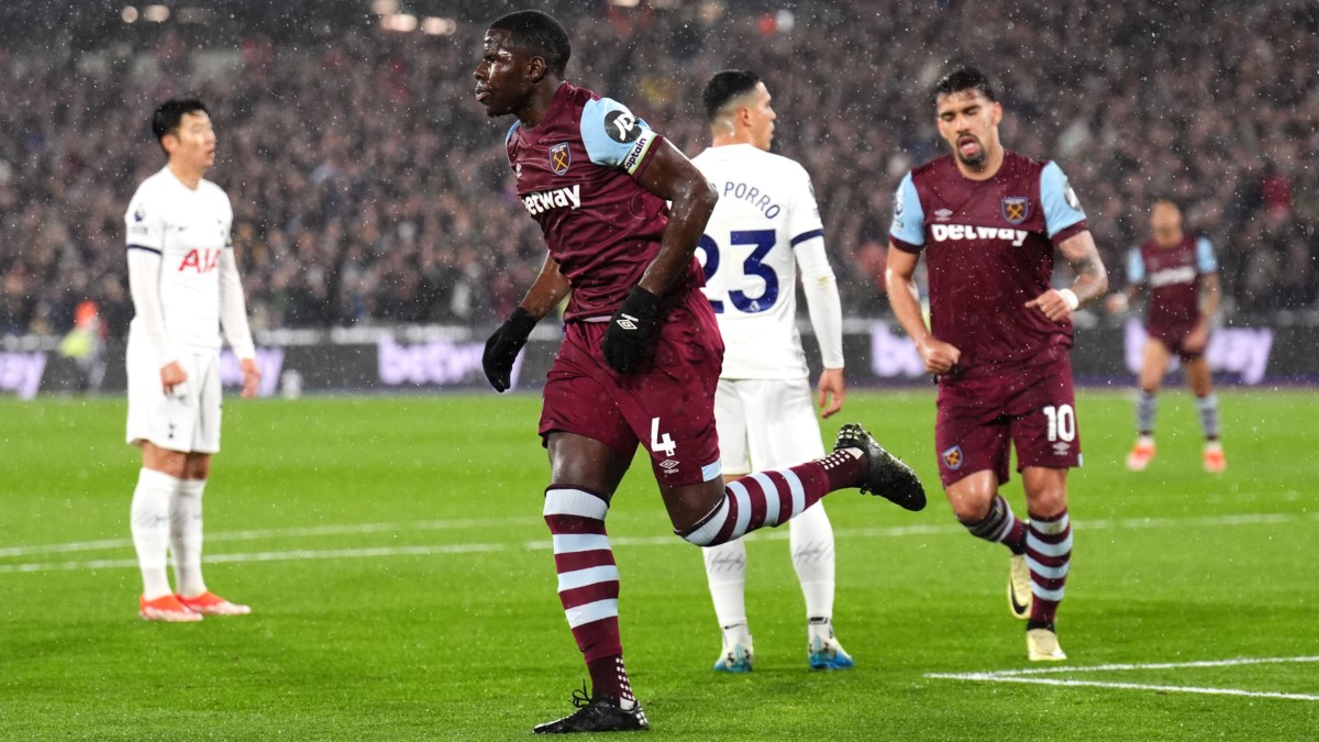 Tottenham pegged back by West Ham as Kurt Zouma nets equaliser