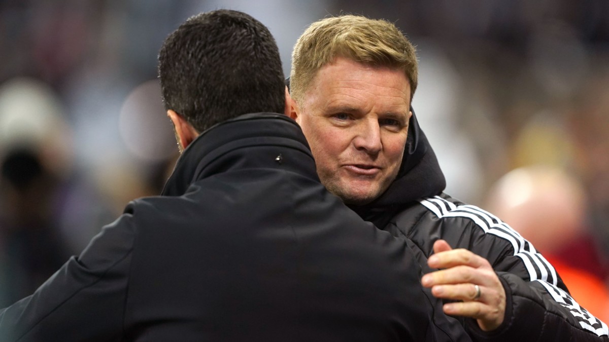 Eddie Howe calls for aggression as Newcastle bid to frustrate Arsenal again