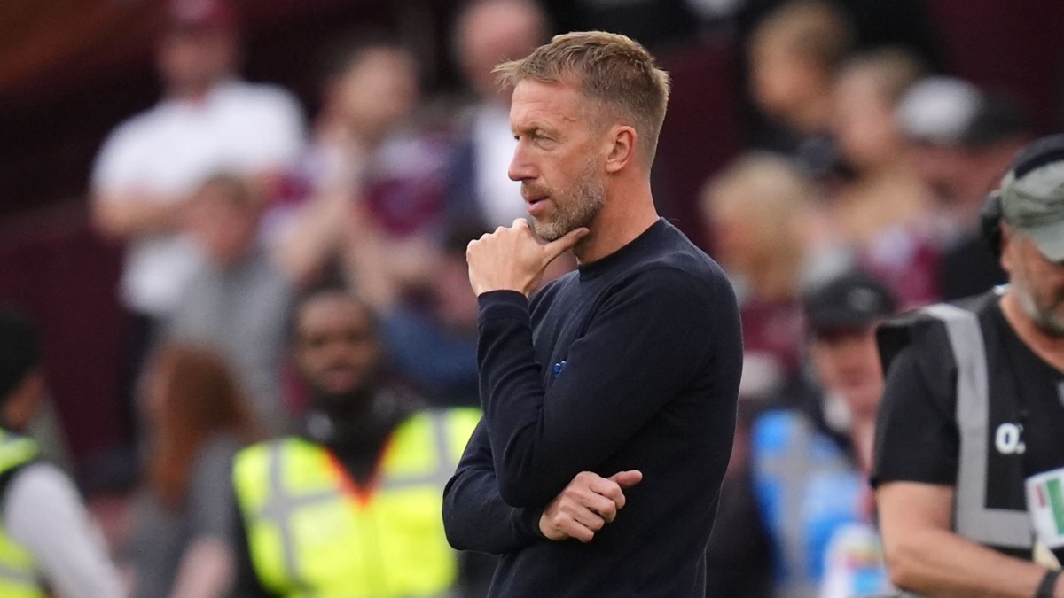 Graham Potter appears resigned to his fate as pressure mounts on West Ham boss