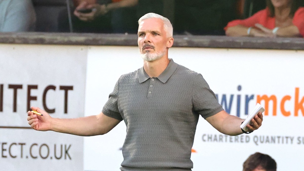 Jim Goodwin not happy with Dundee United’s first-half performance