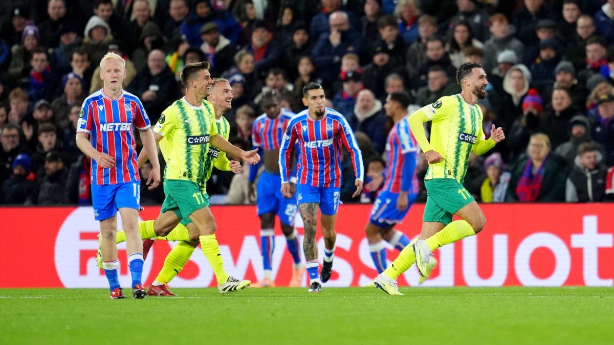 Crystal Palace suffer shock Conference League defeat at home to AEK Larnaca