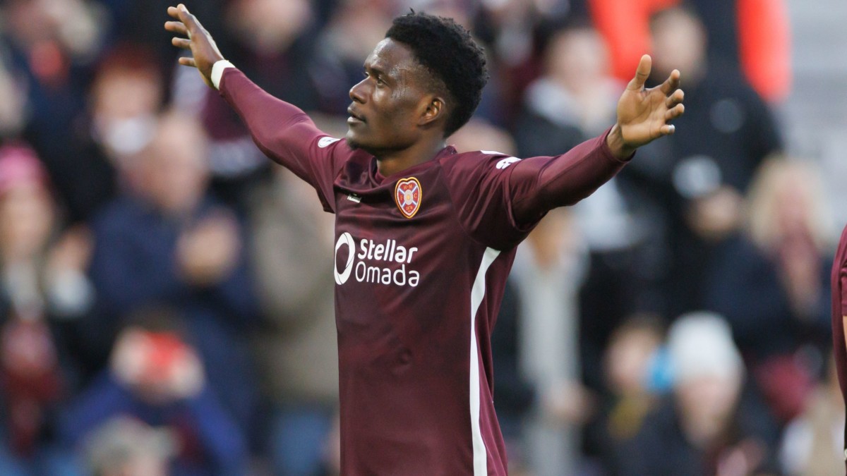 Derek McInnes hails ‘real deal’ Landry Kabore after Hearts double against Dundee