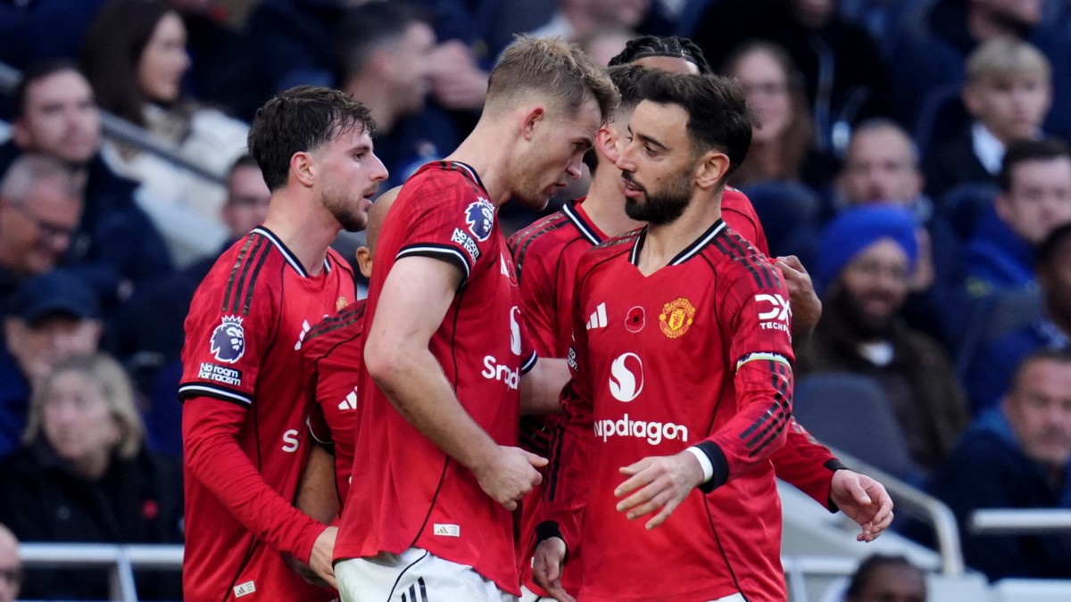 Matthijs de Ligt nods in dramatic equaliser for Manchester United at Tottenham