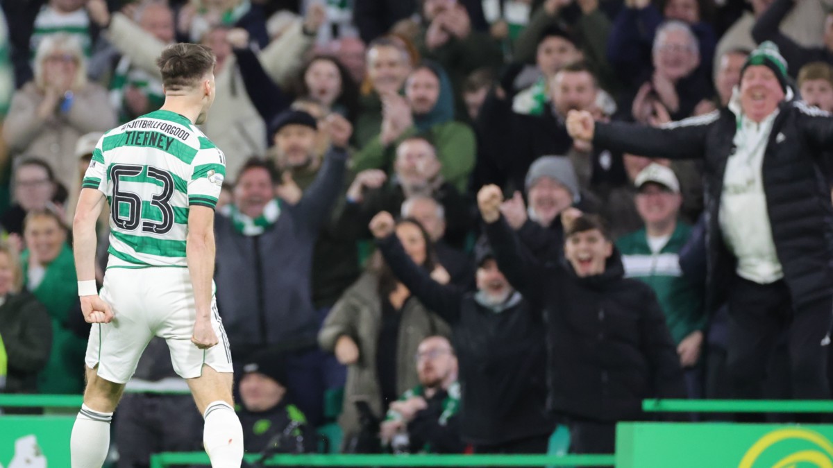 Celtic thrash Kilmarnock as Kieran Tierney scores first goal since return
