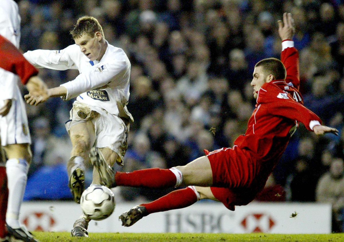 James Milner in action for Leeds