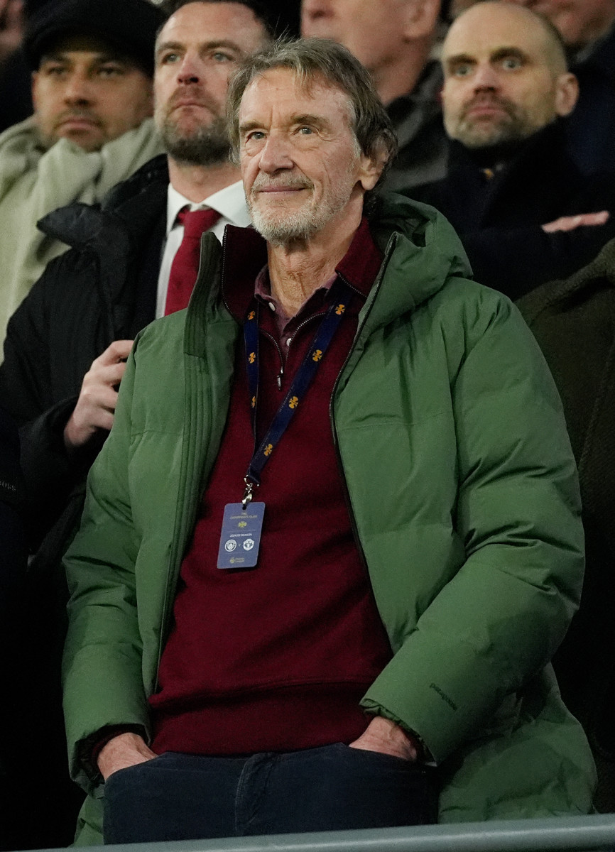 Sir Jim Ratcliffe in attendance at the Manchester derby