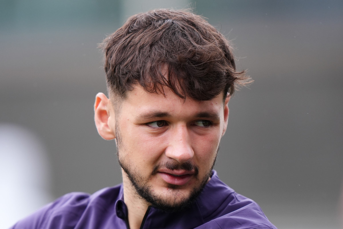 Goalkeeper James Trafford during an England training session