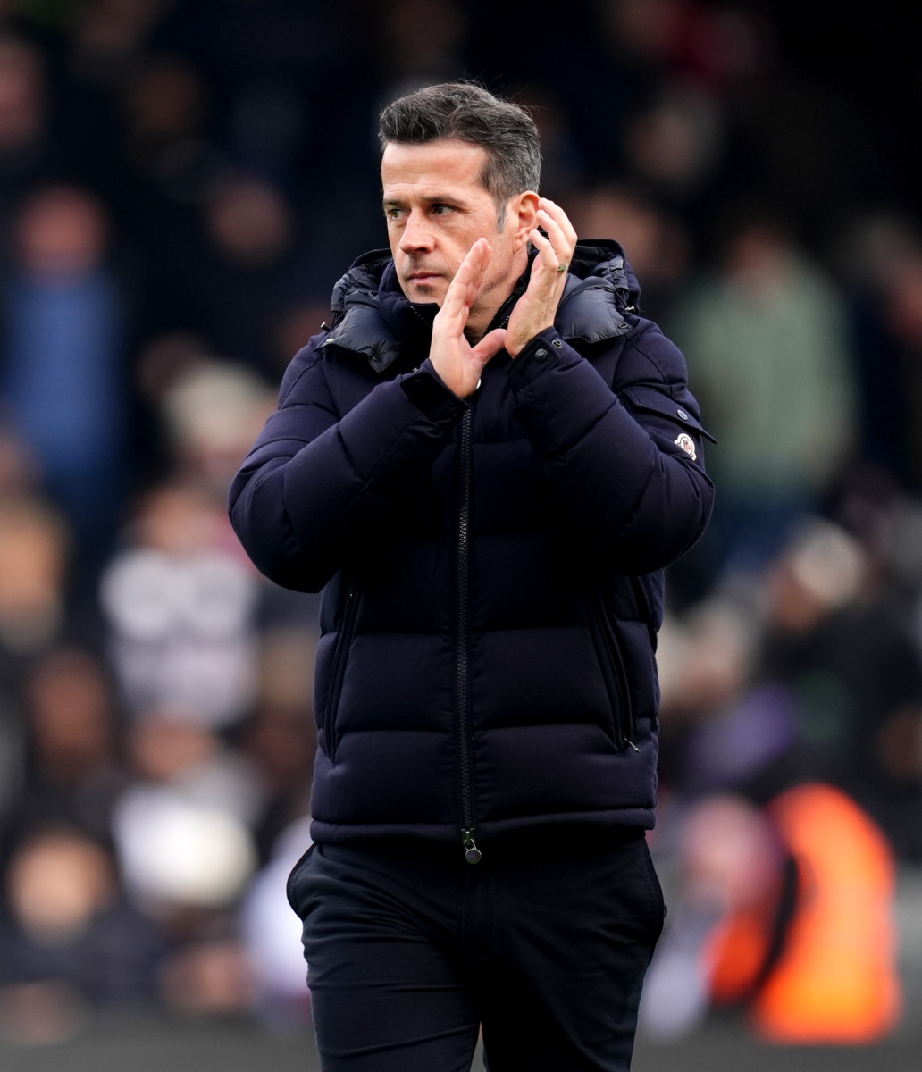 Fulham manager Marco Silva applauds the fans ahead of the Premier League match against Tottenham