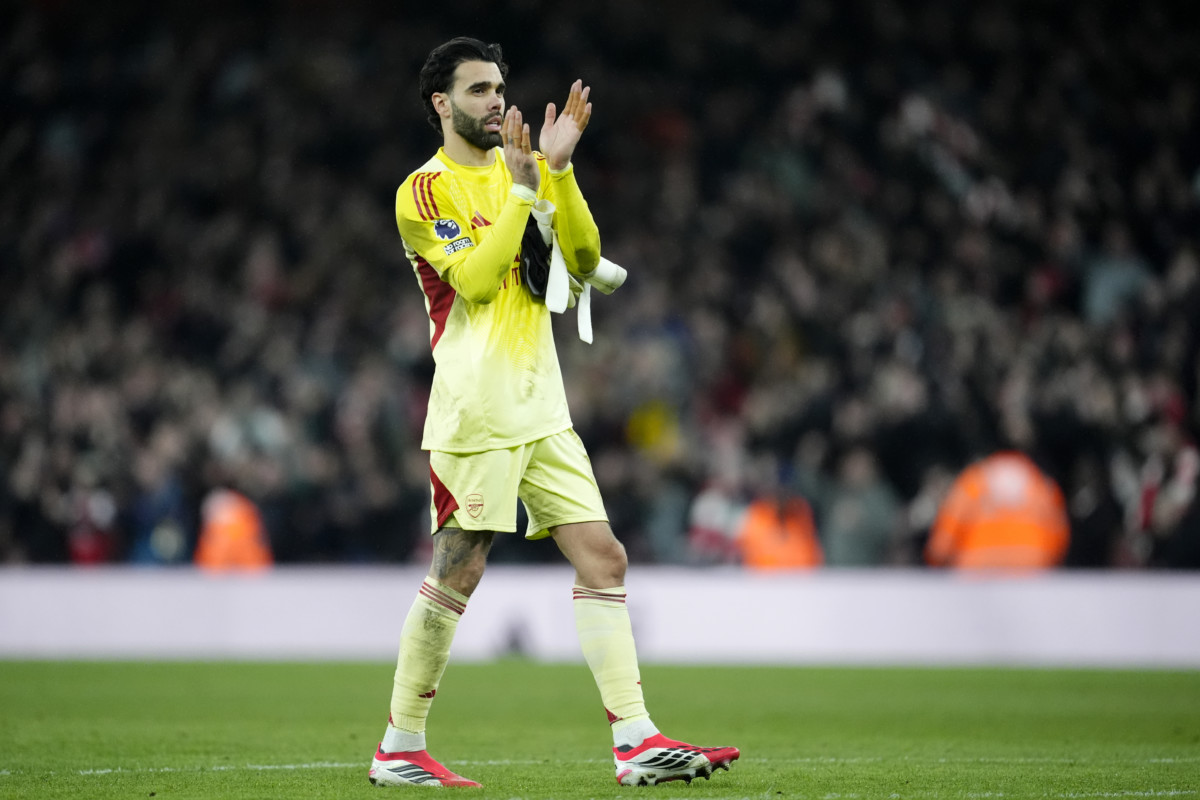 Arsenal goalkeeper David Raya 